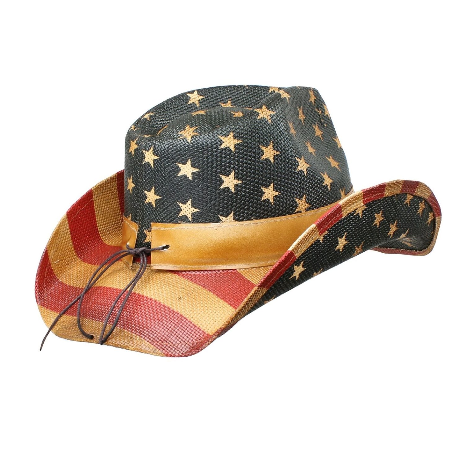 CoreGear Patriot® Men’s Vintage Tea-Stained USA American Flag Cowboy ...